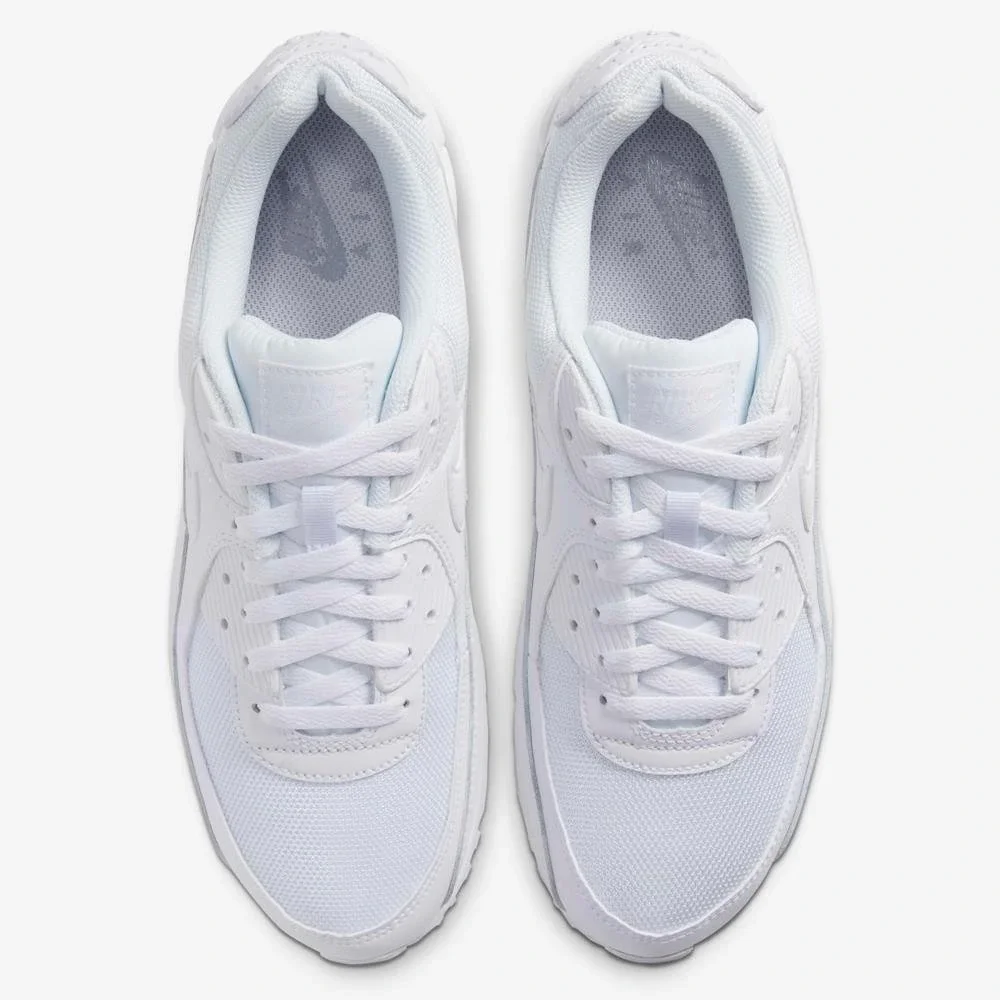Mens Size 14- Nike Air Max 90 Triple White Shoes Sneakers CN8490 100 NEW